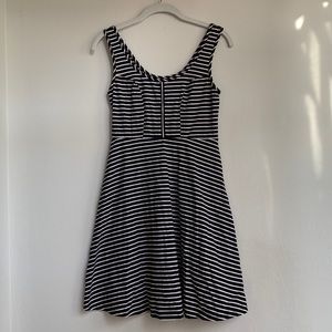 New Xhilaration Striped A-line Cotton Knit Dress